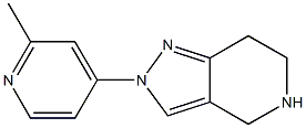 2-(2-METHYL-PYRIDIN-4-YL)-4,5,6,7-TETRAHYDRO-2H-PYRAZOLO[4,3-C]PYRIDINE 结构式