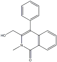 3-(HYDROXYMETHYL)-2-METHYL-4-PHENYLISOQUINOLIN-1(2H)-ONE 结构式