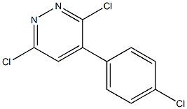 3,6-DICHLORO-4-(4-CHLOROPHENYL)PYRIDAZINE 结构式