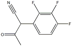 3-OXO-2-(2,3,4-TRIFLUOROPHENYL)BUTANENITRILE 结构式