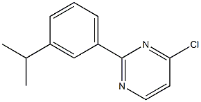 4-CHLORO-2-(3-ISOPROPYLPHENYL)PYRIMIDINE 结构式