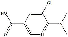 5-CHLORO-6-DIMETHYLAMINO-NICOTINIC ACID 结构式