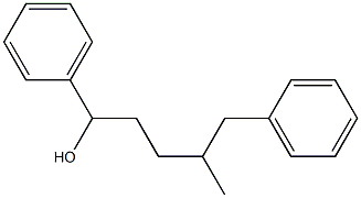 4-methyl-1,5-diphenylpentan-1-ol 结构式