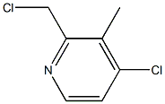 2-Chloromethyl-4-Chloro-3-Methyl Pyridine 结构式