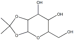 5-(hydroxymethyl)-2,2-dimethylperhydro[1,3]dioxolo[4,5-b]pyran-6,7-diol 结构式