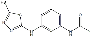 N-{3-[(5-mercapto-1,3,4-thiadiazol-2-yl)amino]phenyl}acetamide 结构式
