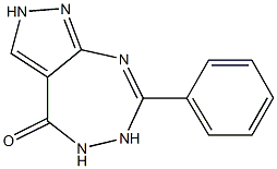 7-phenyl-2,4,5,6-tetrahydropyrazolo[3,4-e][1,2,4]triazepin-4-one 结构式