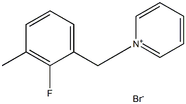 1-(2-fluoro-3-methylbenzyl)pyridinium bromide 结构式