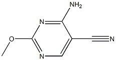 4-amino-2-methoxy-5-pyrimidinecarbonitrile 结构式