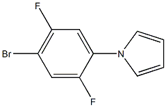 1-(4-bromo-2,5-difluorophenyl)-1H-pyrrole 结构式