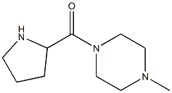 1-methyl-4-(pyrrolidin-2-ylcarbonyl)piperazine 结构式