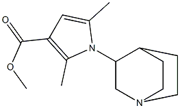 methyl 1-(1-azabicyclo[2.2.2]oct-3-yl)-2,5-dimethyl-1H-pyrrole-3-carboxylate 结构式