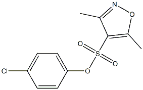 4-chlorophenyl 3,5-dimethylisoxazole-4-sulfonate 结构式