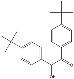 1,2-bis(4-tert-butylphenyl)-2-hydroxyethanone 结构式
