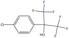 2-(4-chlorophenyl)-1,1,1,3,3,3-hexafluoropropan-2-ol 结构式