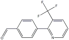 4-[3-(trifluoromethyl)-2-pyridinyl]benzenecarbaldehyde 结构式