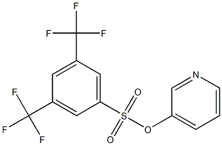 3-pyridyl 3,5-di(trifluoromethyl)benzene-1-sulfonate 结构式