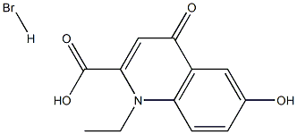 1-ethyl-6-hydroxy-4-oxo-1,4-dihydroquinoline-2-carboxylic acid hydrobromide 结构式