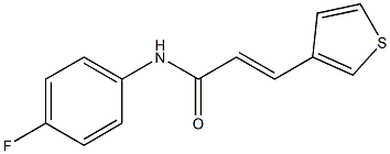 N1-(4-fluorophenyl)-3-(3-thienyl)acrylamide 结构式