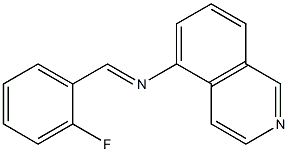 N-[(E)-(2-fluorophenyl)methylidene]-5-isoquinolinamine 结构式