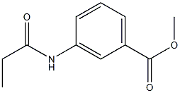 methyl 3-(propionylamino)benzoate 结构式