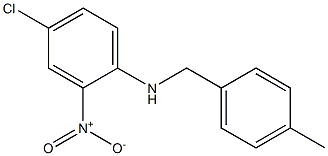 4-chloro-N-(4-methylbenzyl)-2-nitroaniline 结构式