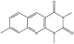 1,3,8-trimethyl-1,2,3,4-tetrahydropyrimido[4,5-b]quinoline-2,4-dione 结构式