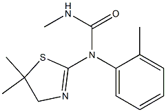 N-(5,5-dimethyl-4,5-dihydro-1,3-thiazol-2-yl)-N'-methyl-N-(2-methylphenyl)urea 结构式