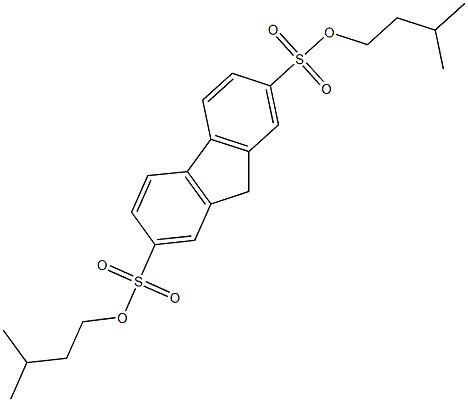 diisopentyl 9H-fluorene-2,7-disulfonate 结构式