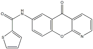 N2-(5-oxo-5H-chromeno[2,3-b]pyridin-7-yl)thiophene-2-carboxamide 结构式