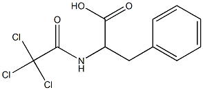3-phenyl-2-[(2,2,2-trichloroacetyl)amino]propanoic acid 结构式