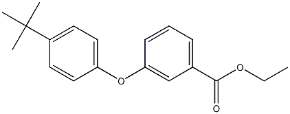 ethyl 3-[4-(tert-butyl)phenoxy]benzenecarboxylate 结构式