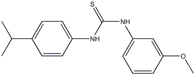 N-(4-isopropylphenyl)-N'-(3-methoxyphenyl)thiourea 结构式