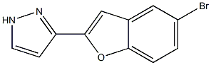 3-(5-bromobenzo[b]furan-2-yl)-1H-pyrazole 结构式