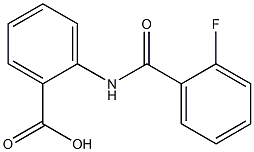 2-[(2-fluorobenzoyl)amino]benzenecarboxylic acid 结构式