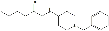 1-[(1-benzyl-4-piperidinyl)amino]-2-hexanol 结构式