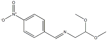 N1-(4-nitrobenzylidene)-2,2-dimethoxyethan-1-amine 结构式