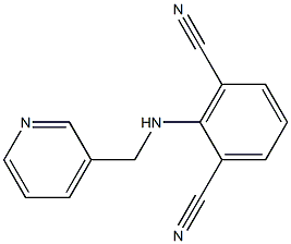 2-[(3-pyridylmethyl)amino]isophthalonitrile 结构式