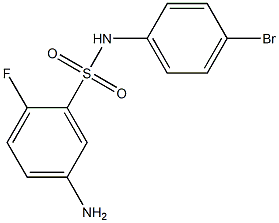 5-amino-N-(4-bromophenyl)-2-fluorobenzenesulfonamide 结构式