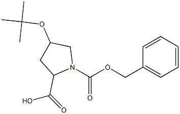 1-[(benzyloxy)carbonyl]-4-(tert-butoxy)pyrrolidine-2-carboxylic acid 结构式