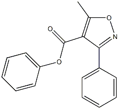 phenyl 5-methyl-3-phenylisoxazole-4-carboxylate 结构式