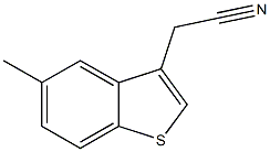 2-(5-methyl-1-benzothiophen-3-yl)acetonitrile 结构式