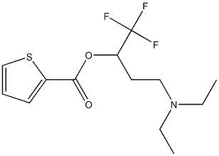 3-(diethylamino)-1-(trifluoromethyl)propyl thiophene-2-carboxylate 结构式
