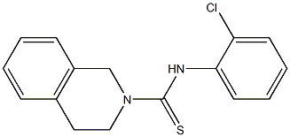 N2-(2-chlorophenyl)-1,2,3,4-tetrahydroisoquinoline-2-carbothioamide 结构式