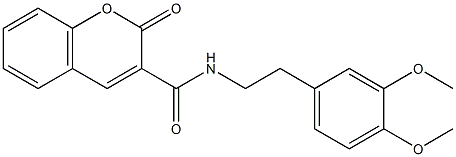 N3-(3,4-dimethoxyphenethyl)-2-oxo-2H-chromene-3-carboxamide 结构式