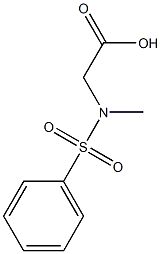 [methyl(phenylsulfonyl)amino]acetic acid 结构式