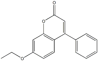 7-ethoxy-4-phenyl-2H-chromen-2-one 结构式