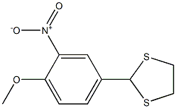 4-(1,3-dithiolan-2-yl)-2-nitrophenyl methyl ether 结构式