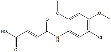 4-(5-chloro-2,4-dimethoxyanilino)-4-oxobut-2-enoic acid 结构式