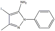 4-IODO-3-METHYL-1-PHENYL-1H-PYRAZOL-5-AMINE 结构式